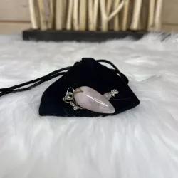 Pendule Lotus Quartz Rose